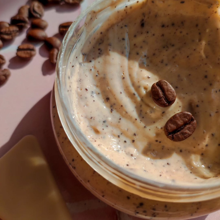 بافت اسکراب صورت قهوه