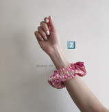 کش اسکرانچی ساتن طرح خرس صورتی