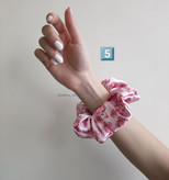 کش اسکرانچی ساتن طرح خرس صورتی